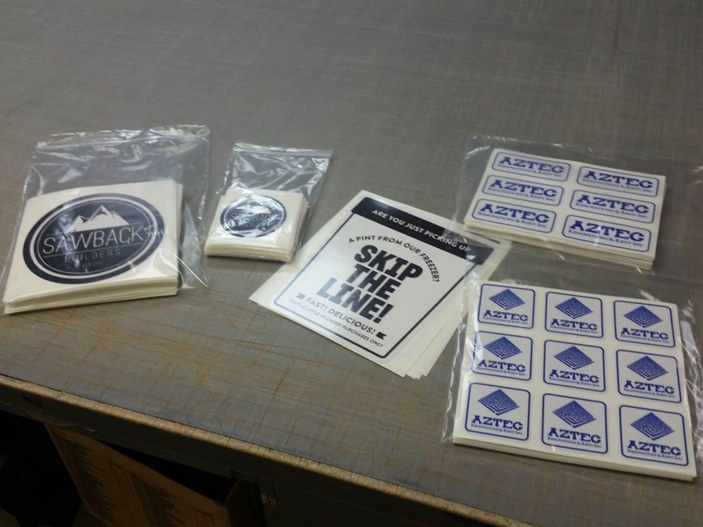 Vinyl decals and stickers made by Summit Signs and Design