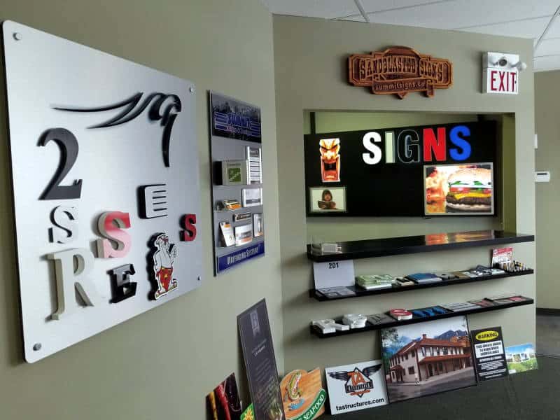 Summit Signs and Design showroom, SE Calgary