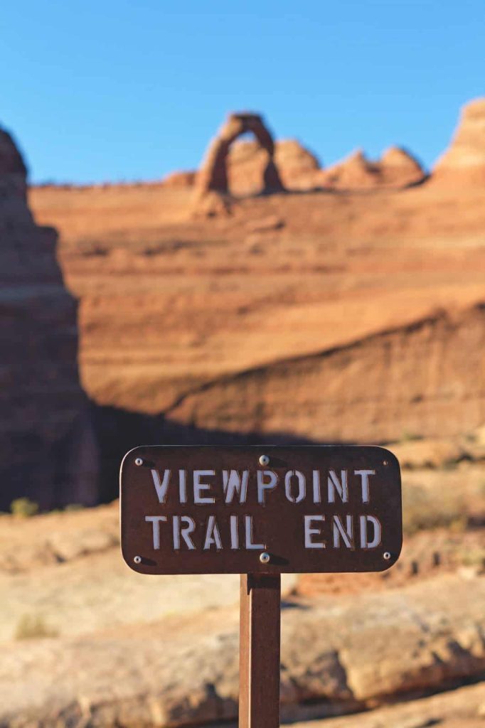 Sandblasted wood sign reading Viewpoint